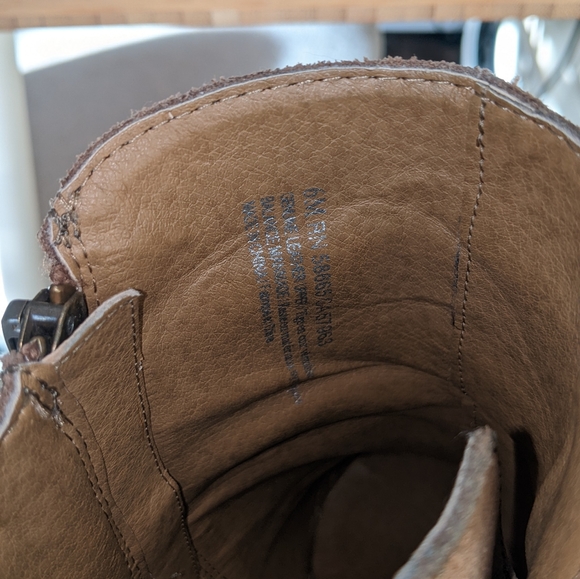 [SOLD]  -- BP TANDEM BOOTIEs brown suede leather booties size 6 - Picture 4 of 9